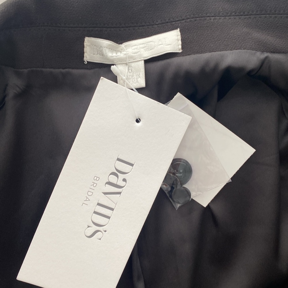 David’s Bridal Single Button Relaxed Fit Suit Jacket Size 6 NWT - Picture 12 of 13